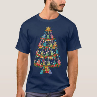 Guitar Lover Christmas Tree Gitarre Musiker T-Shirt