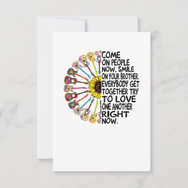 Guitar Lover | Geschenk für die blaue Gitarre Dankeskarte (Vorderseite)