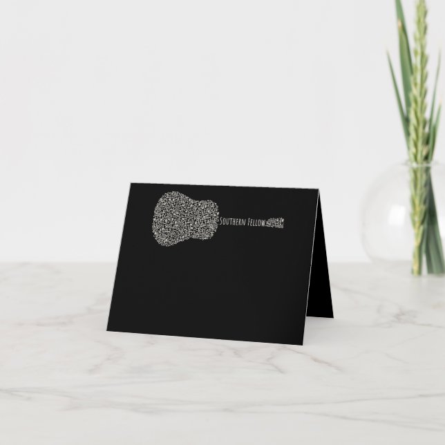 Guitar Lover | Gift für Gitarren Dankeskarte (Vorderseite)