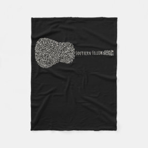 Guitar Lover Gift für Gitarren Fleecedecke