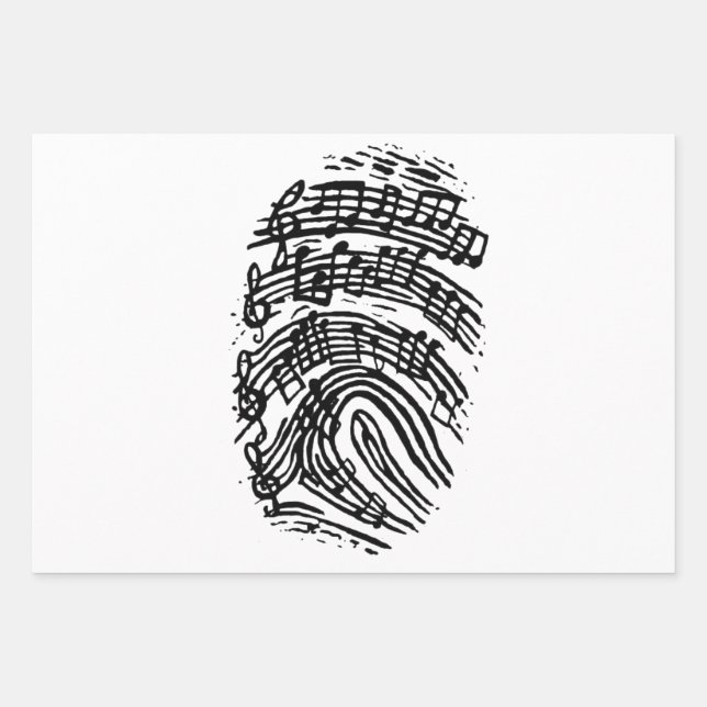 Guitar Lover | Gift von Staves Guitar, Geschenkpapier Set (Vorderseite)