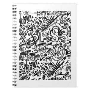 Guitar Lover Gitarrenmuster - Geschenk Notizblock