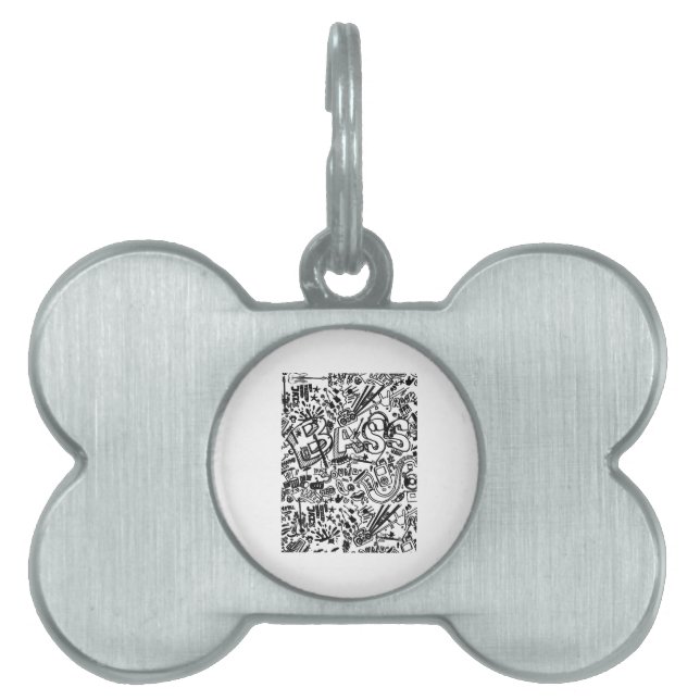 Guitar Lover | Gitarrenmuster - Geschenk Tiermarke (Vorderseite)