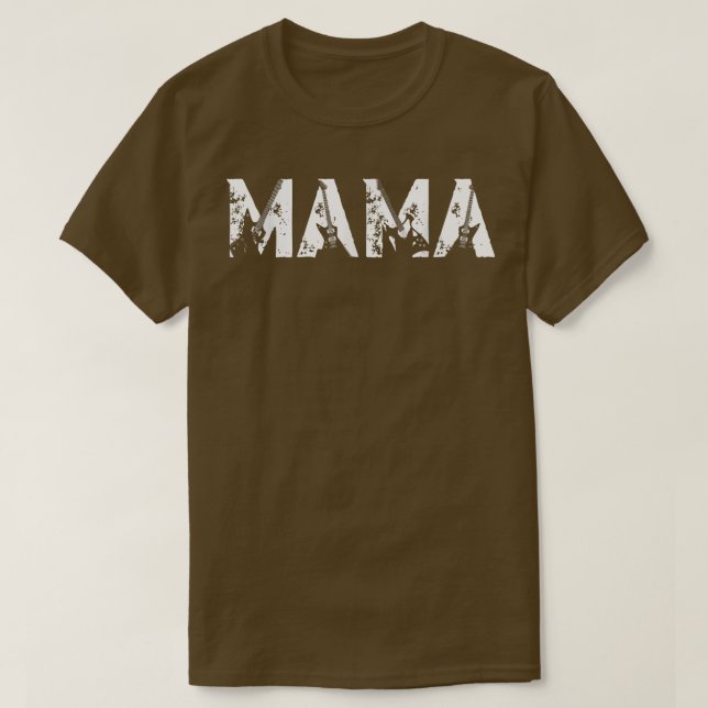 Guitar Lover Gitarrist Mama Funny Music Mothers Da T-Shirt (Design vorne)