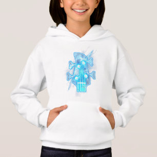 Guitar Lover Head Of A Bass Guitar Player Hoodie