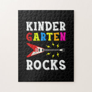 Guitar Lover Kindergarten Rocks Gitarre Puzzle