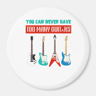 Guitar Lover   Man kann nie viele Gitarren haben Magnet