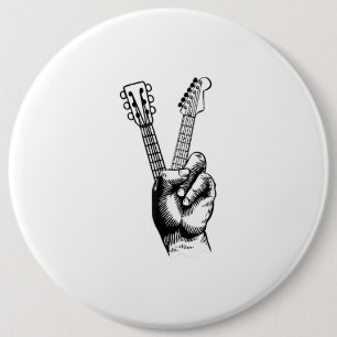 Guitar Lover   Say Hi Guitar Gift Button