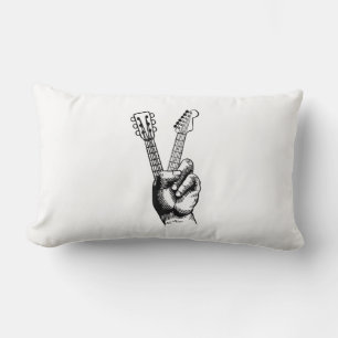 Guitar Lover Say Hi Guitar Gift Lendenkissen