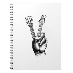 Guitar Lover Say Hi Guitar Gift Notizblock