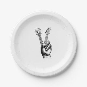 Guitar Lover   Say Hi Guitar Gift Pappteller