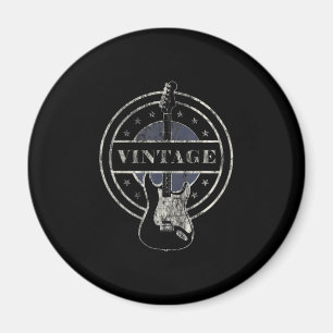 Guitar Lover Vintages Retro-Gitarrengeschenk Magnet
