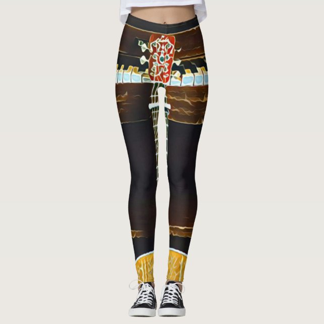 Guitar lovers gifts leggings (Vorderseite)
