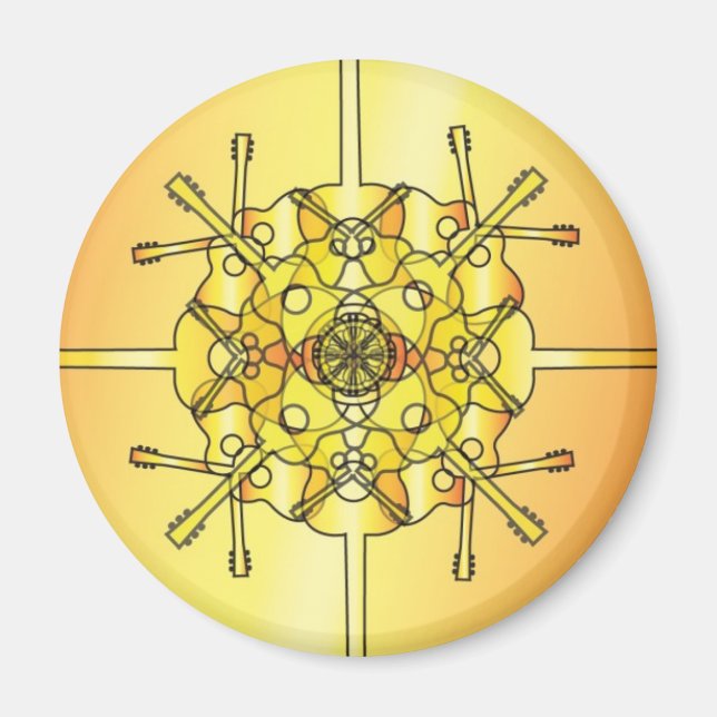 Guitar Mandala Magnet (Vorne)