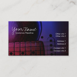 GUITAR Midnight Blues Music Business Cards Visitenkarte