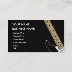 Guitar - Music Business Card Visitenkarte
