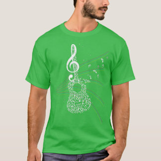 Guitar Music Treble Clef T-Shirt