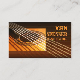 Guitar Music Tutor Business Card Visitenkarte