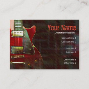 GUITAR Musicalia Business Card Visitenkarte
