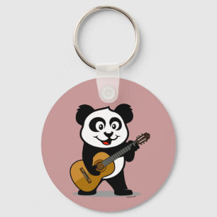 Guitar Panda Schlüsselanhänger
