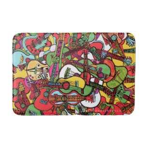 Guitar Party Bath Mat Badematte