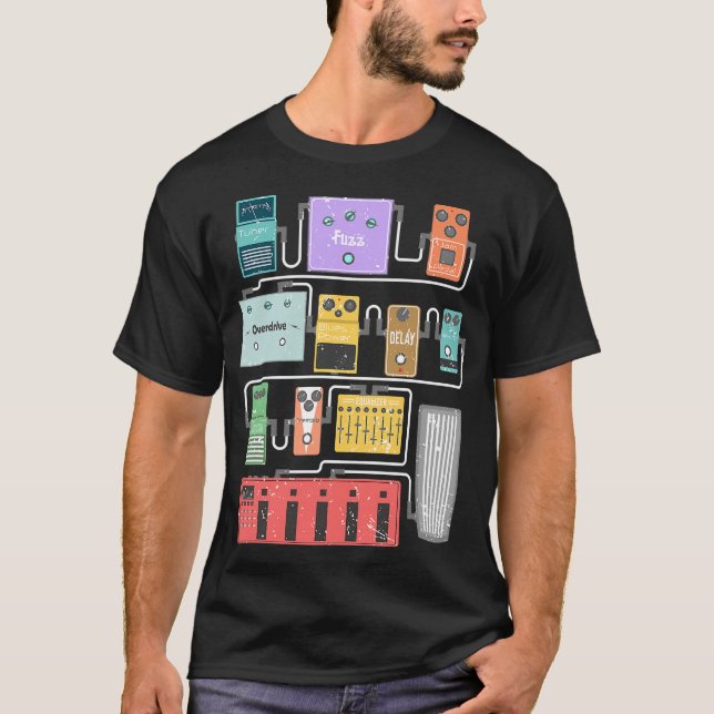 Guitar Pedalboard großartiger unisex T - Shirt (Vorderseite)