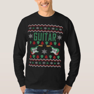 Guitar Player Ugly Christmas Sweater T-Shirt