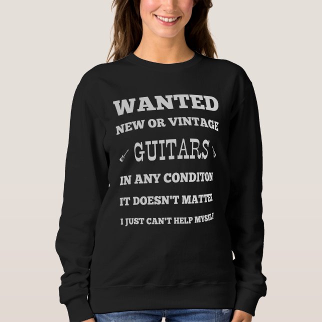 Guitar Players Collector Guitars Guitar Amps Pedal Sweatshirt (Vorderseite)
