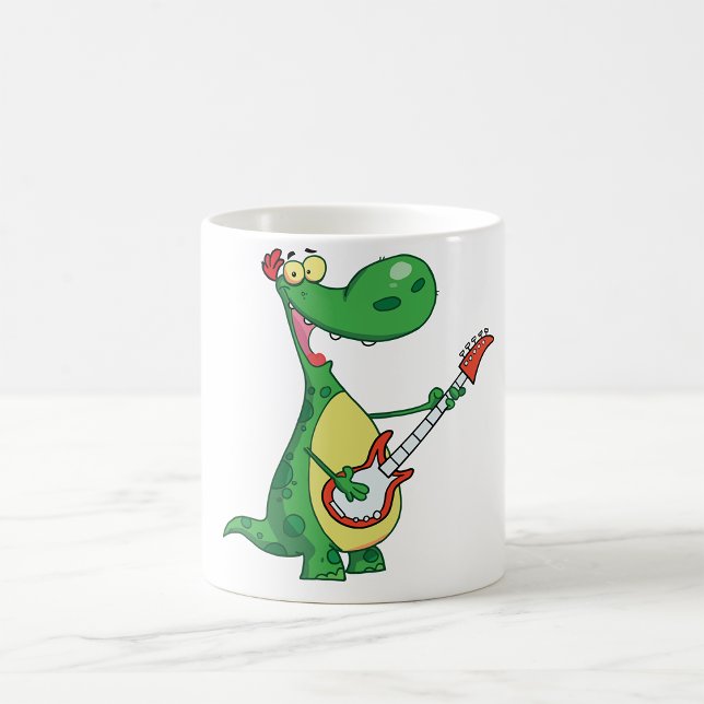 Guitar Playing Dinosaur Tasse (Von Creator hochgeladen)