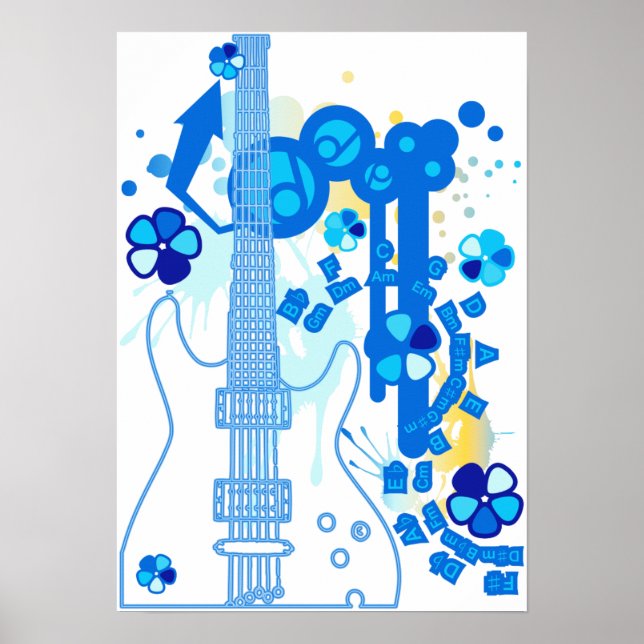 GUITAR-POP TUNES POSTER (Vorne)