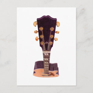 Guitar Postcard Postkarte