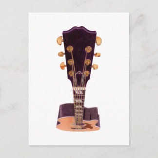 Guitar Postcard Postkarte