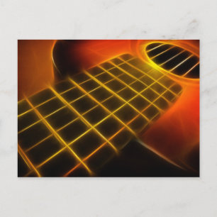 Guitar Postcard Postkarte
