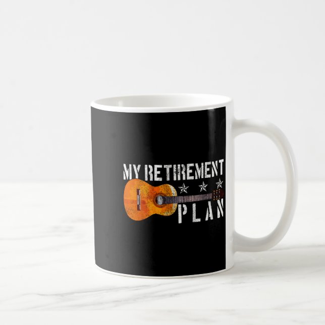 Guitar Retirement Plan - Funny Gift For Retired Gu Kaffeetasse (Rechts)