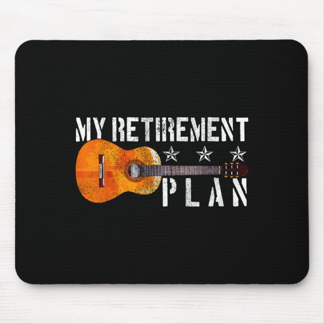 Guitar Retirement Plan - Funny Gift For Retired Gu Mousepad (Vorne)