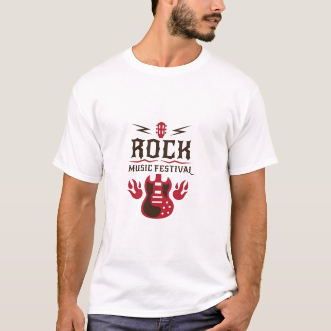 Guitar Rock Festival Mens T-Shirt (Vorderseite)