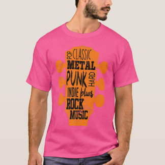 Guitar Rock Music Punk Rock Classic Rocker Guitari T-Shirt