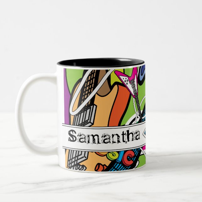 Guitar Rock Music Star Grunge Tasse Cup (Links)