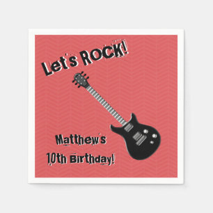 Guitar Rock Star Serviette
