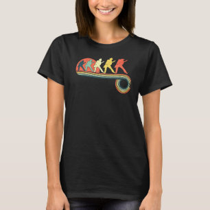 Guitar Rock Typ Retro Vintag Sunset Rainbow T-Shirt