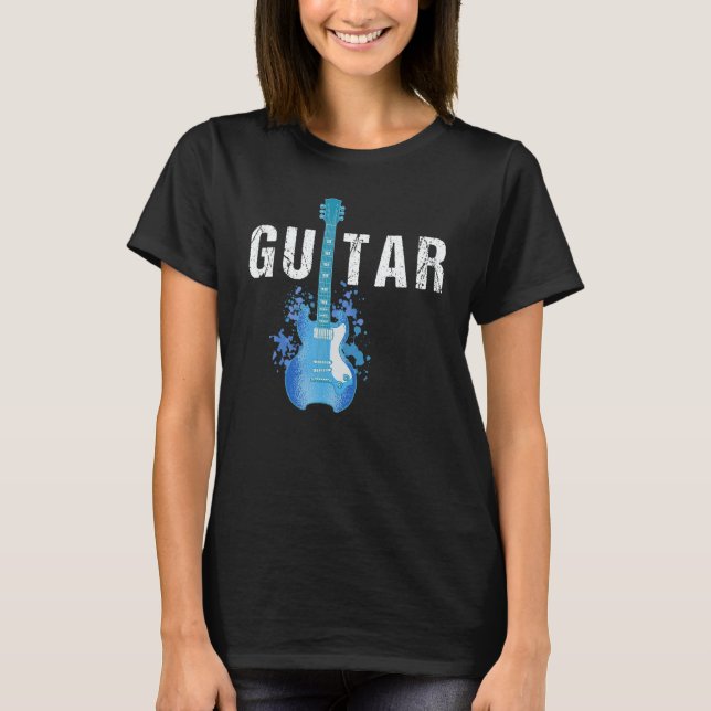 Guitar String Musician Acoustic Electric Guitarist T-Shirt (Vorderseite)