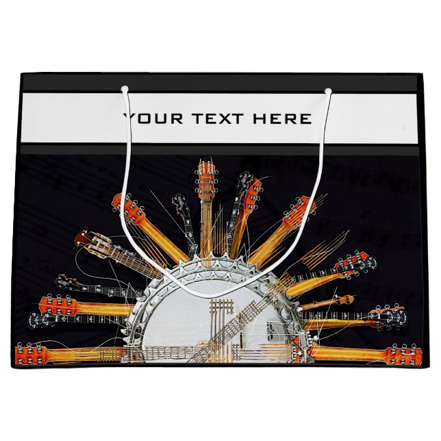 GUITAR STRINGS IN DER SONNE GROßE GESCHENKTÜTE (Vorderseite)