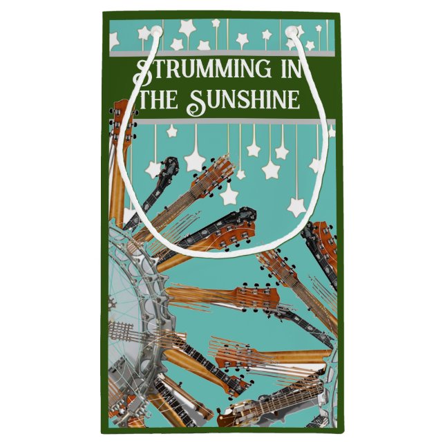 GUITAR STRINGS IN DER SONNE KLEINE GESCHENKTÜTE (Rückseite)