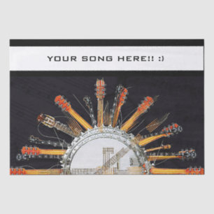 GUITAR STRINGS IN DER SONNE SEIDENPAPIER