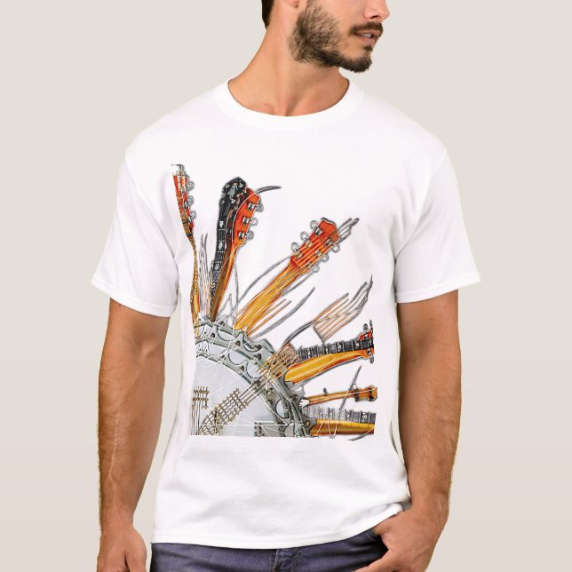 GUITAR STRINGS IN DER SONNE T-Shirt (Vorderseite)