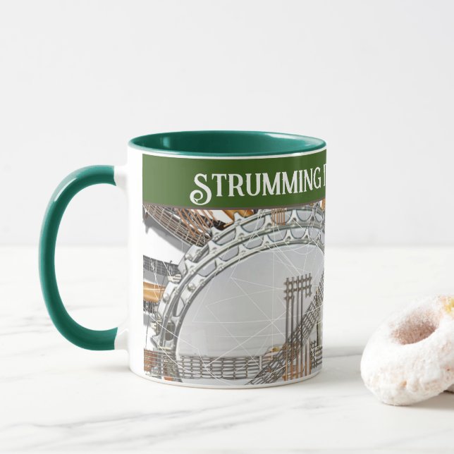 GUITAR STRINGS IN DER SONNE TASSE (Mit Donut)