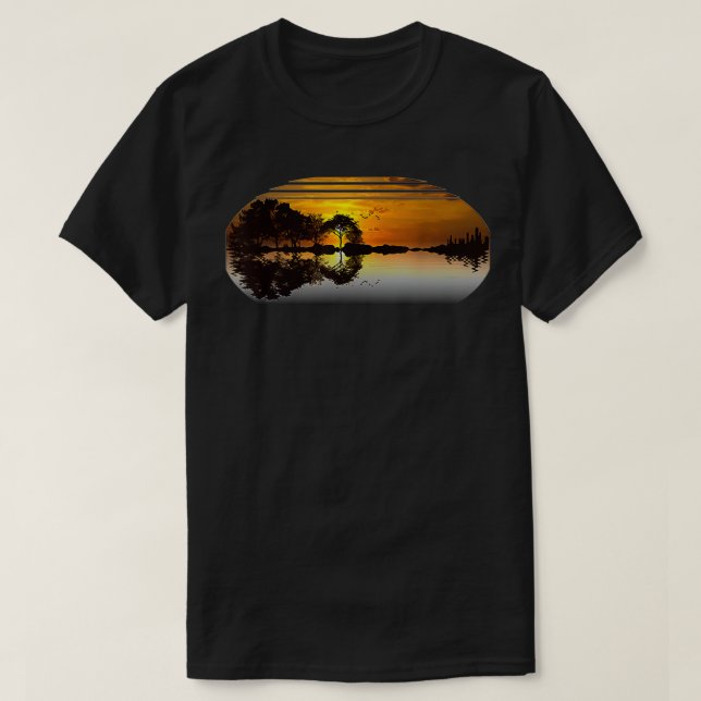 Guitar Sunset Sky Treatments Piazza della Riforma T-Shirt (Design vorne)