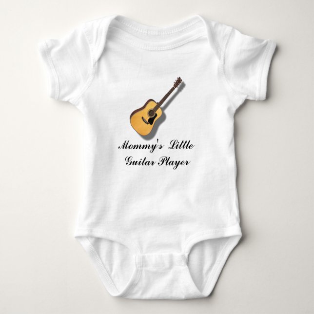GUITAR-T-SHIRT BABY STRAMPLER (Vorderseite)