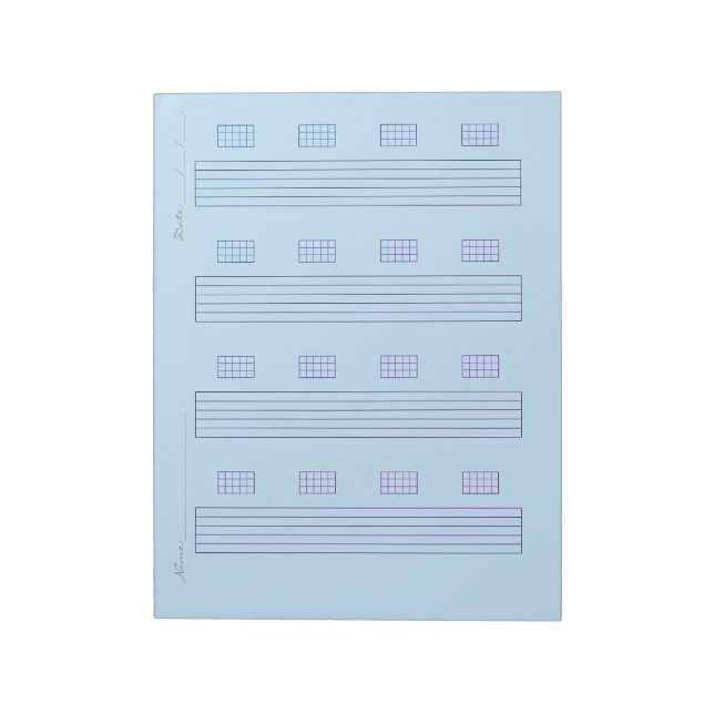 Guitar Tab Paper – Printable Tablature Template Notizblock (Rotiert)