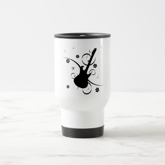 Guitar Travel Mug Reisebecher (Mittel)